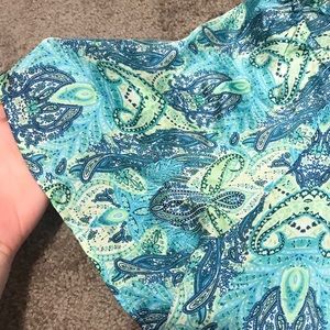 Lane Bryant Tops - Lane Bryant silk beaded teal paisley blouse Lane Bryant Tops - Lane Bryant silk beaded teal paisley blouse